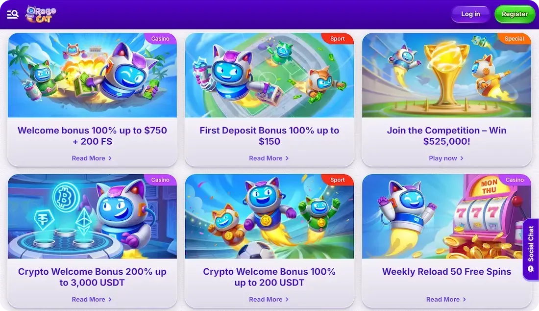 Robocat Bonus